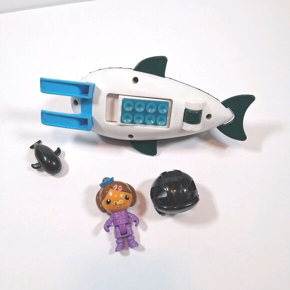 Octonauts Orca Gup O Vehicle with Baby Orca + Dashi + Helmet Complete Mattel - Picture 3 of 4